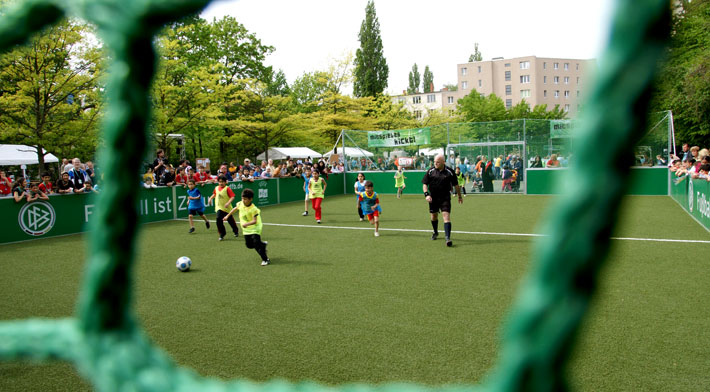 Small sided mini soccer pitch